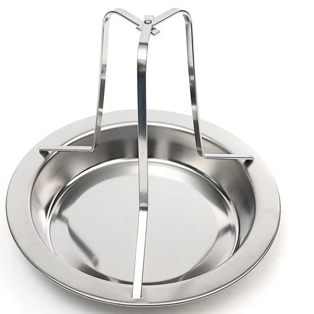 Steel Beer Can Chicken Turkey Roaster Oven Rotisserie BBQ Grill Rack Stand Holder Tray Vertical Poultry |
