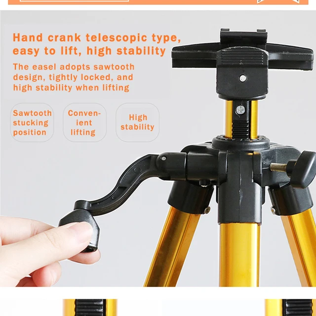 Drawing Hand Crank Aluminum Alloy Easel Retractable Metal Sketch Easel  Telescopic Tripod Stand Foldable Sketch Travel Easel Art Tool