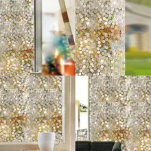 Модные Современные прочные ПВХ электростатические стеклянные наклейки самоклеющиеся ПВХ круглое окно стеклянная пленка для дома