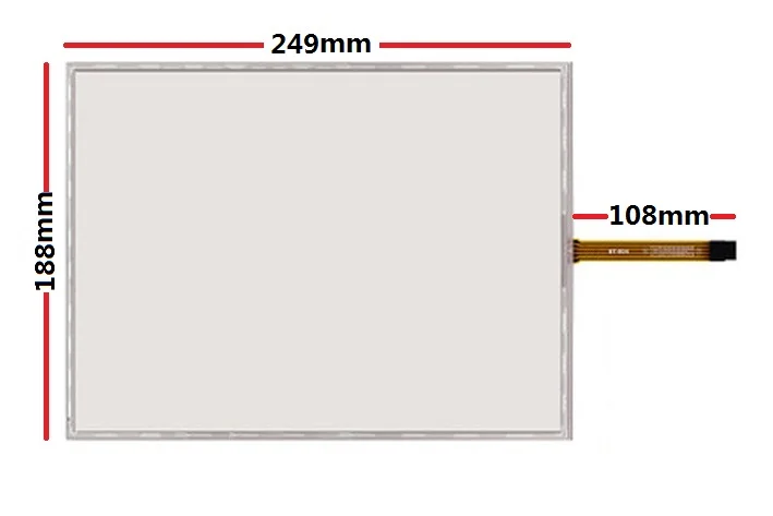 New 10.4 inches 5 wire touch screen LCD panel industrial computer flat new 249*188mm | Компьютеры и офис