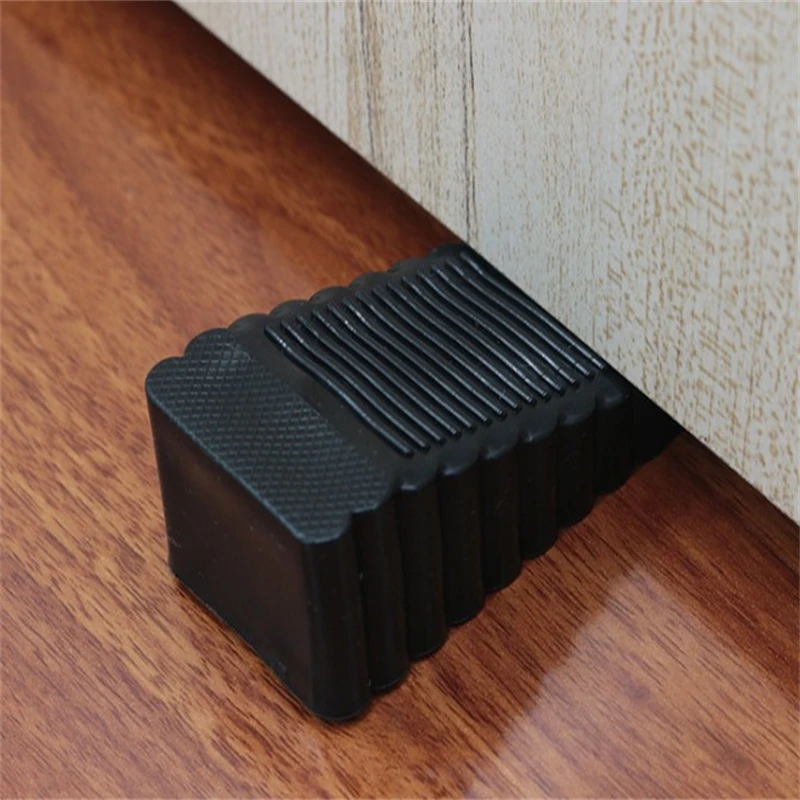 Soft Plastic Door Stoppers For Floor Rubber Door Stop Wedge Thick Wear-resistant Anti-Collision Clip Block silicone door stopper,door stopper bumpers,door stopper,silicone rubber bumpers
