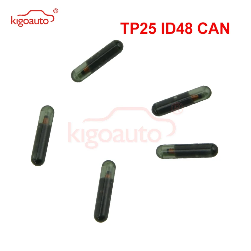 

Kigoauto 5pcs Transponder key ID48 CAN chip TP25 glass chip suitable for Audi ID 48 chip kigoauto