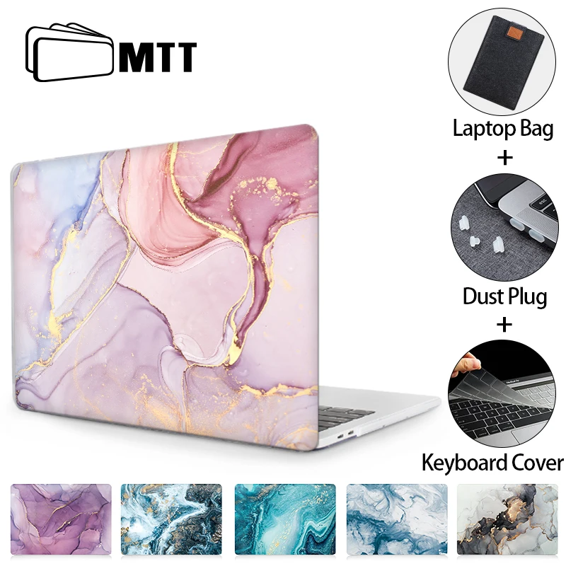 МТТ чехол для ноутбука Macbook Air Pro 11 12 13 15 16 мраморный жесткий air funda a2179 a1466 a2289 a2337