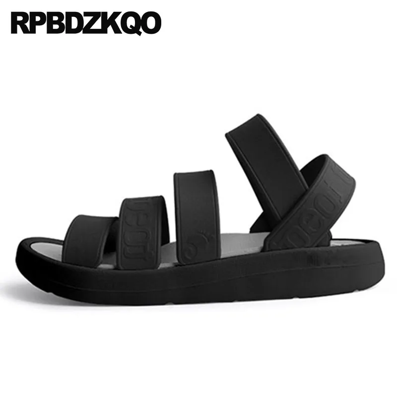 

Slippers Black Sport Slides Green Strap Native Open Toe Sneakers Shoes Roman 2021 Rubber Men Gladiator Sandals Summer Fashion