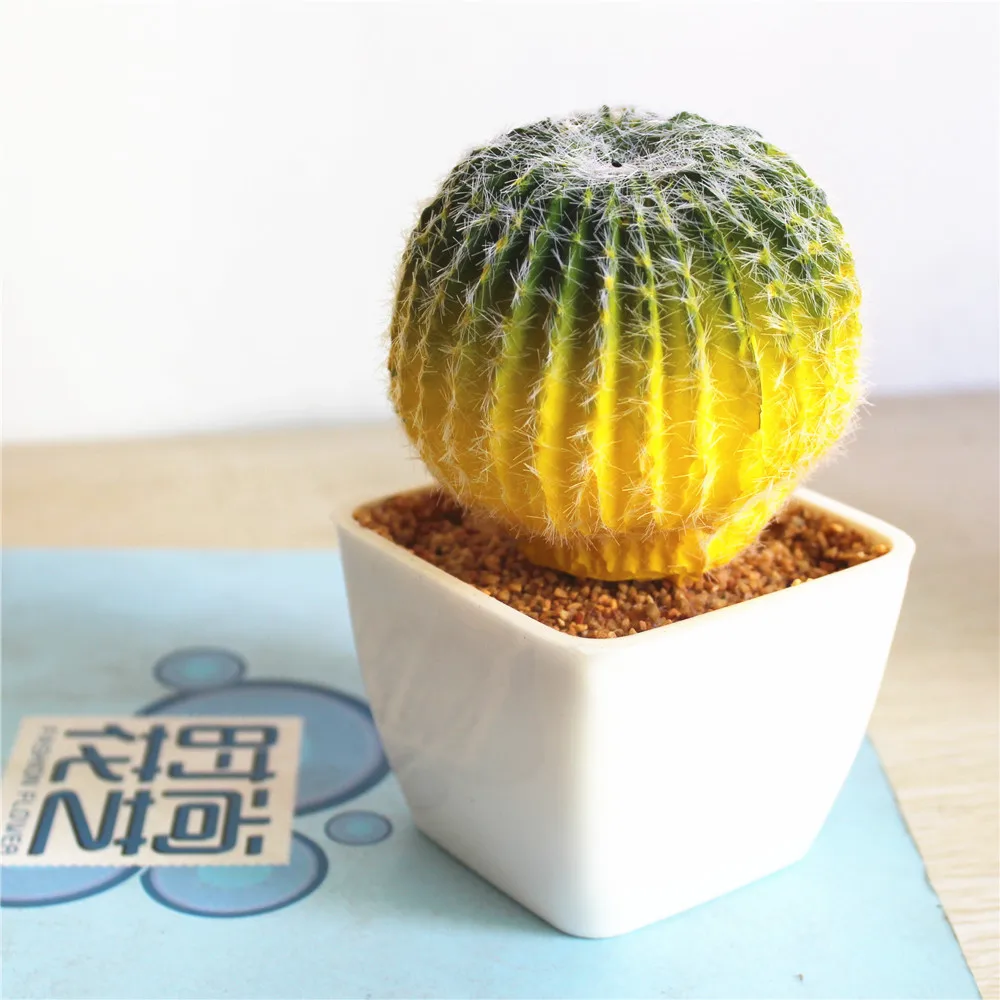 

1 * Potted Plant Polyurethane Plant Plastic Basin Average Overall Height 16cm Bringing More Realistic Colors And Green Style