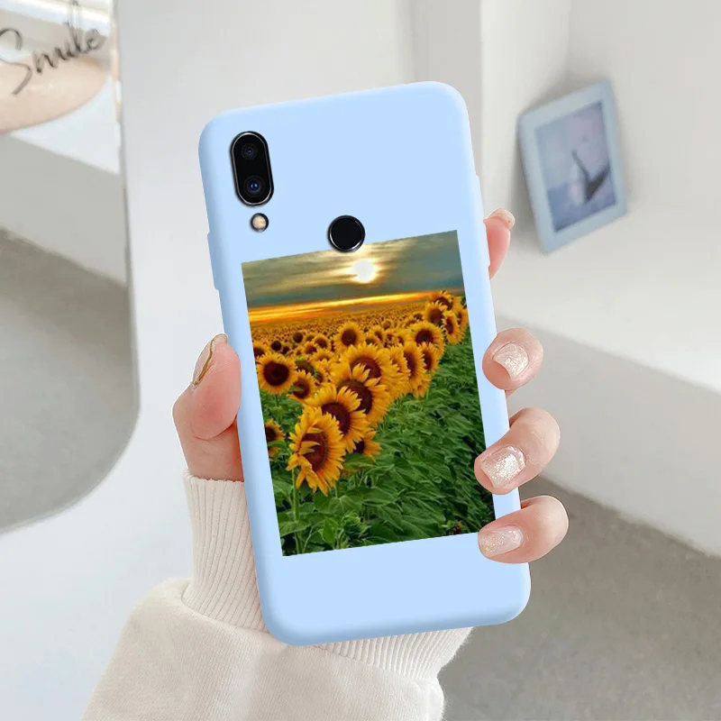 For Meizu note 9 Protective Shell Silicone Soft Shell Phone Case Candy Color Case Fashion Silicone Color Chrysanthemum meizu phone case with stones lock Cases For Meizu