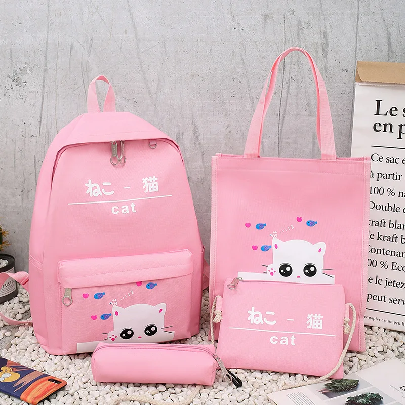 

Korean-style Gift Backpack Cartoon Waterproof Large Capacity High School Schoolbag for Elementary School Students Women's