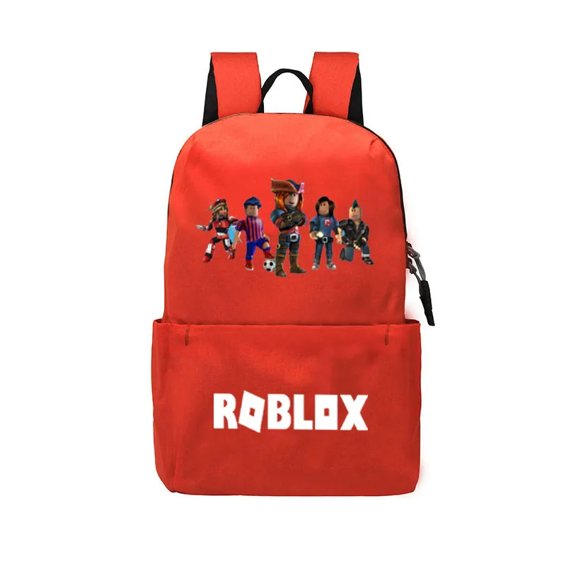 orange b ROBLOX рюкзак для девочек мальчиков подростков детская школьная сумка женская классная сумка mochila feminina школьный рюкзак - Цвет: orange b