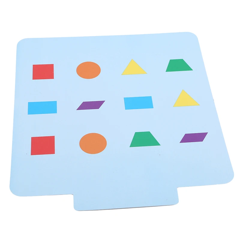 2-в-1 Детские памяти детектив игра Форма Цвет одинаковая обучающая игрушка деревянный Монтессори игрушки для детей раннего образования