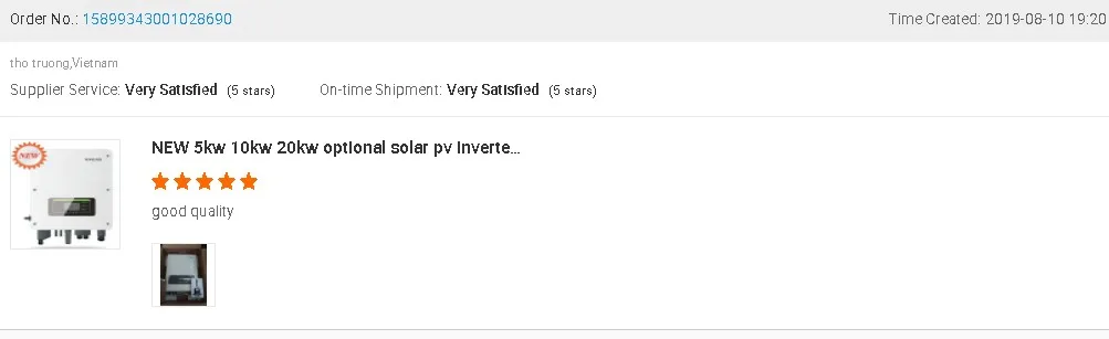 SOFAR solar inverter grid tie Solar Inverter on grid 20KW 3 Phase grid tied inverter