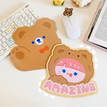 

W&G Kawaii Mouse Pad Small Girl Ins Girl Table Mat Creative Soft Cushion Pink Japanese Kawaii Computer Keyboard Mat Silicone Pad