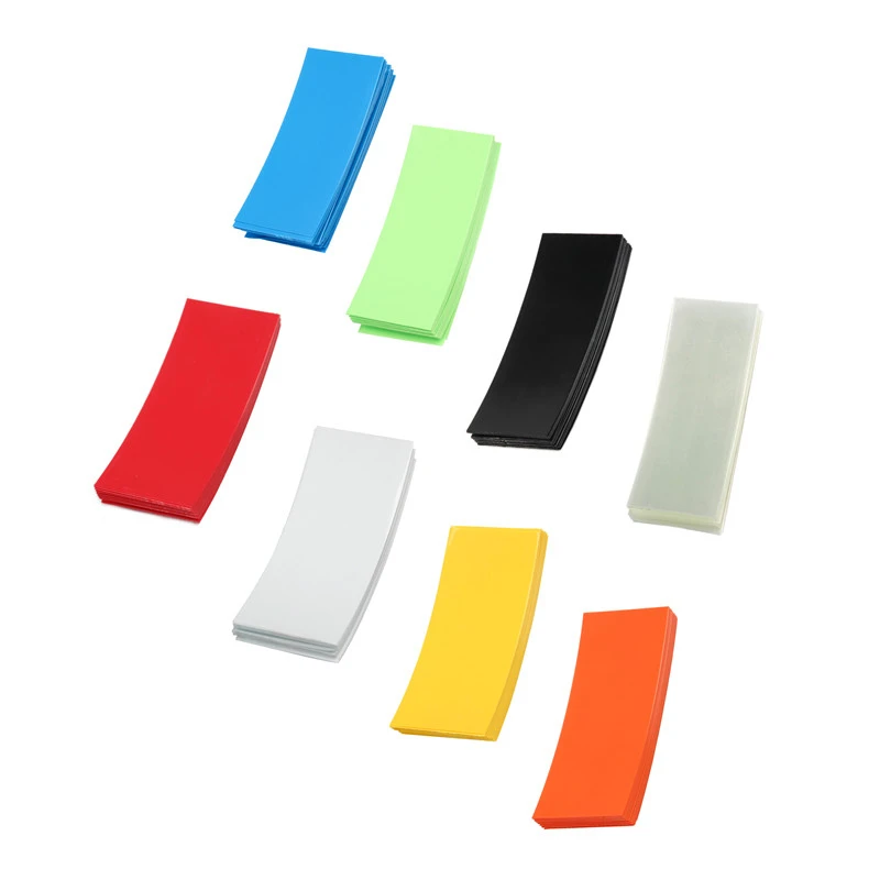 100X 18650 Battery Wrap PVC Heat Shrink Tubing Precut Battery Film Tape Cover HD