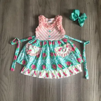 

baby girls summer dress girls floral dress girls belt dress with bow
