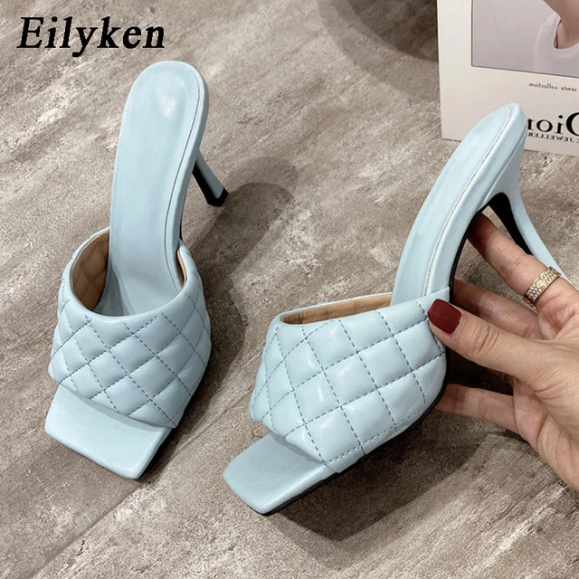 $US $18.19 Eilyken Summer Women Mules Design slippers Sandals Square sole slides High heel 9CM Women shoes Sum