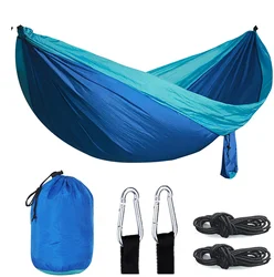 Hamac en Nylon anti déchirure et anti renversement, équipement de Camping en tissu Parachute, 210t 