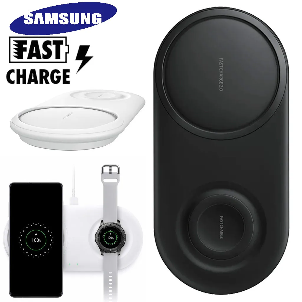 Samsung EP-P5200 2in1 Fast Wireless Charger Duo Pad for Galaxy s8/s9/S10/s20/S21 NOTE 20/10 Watch S2/3 Watch Wireless charger