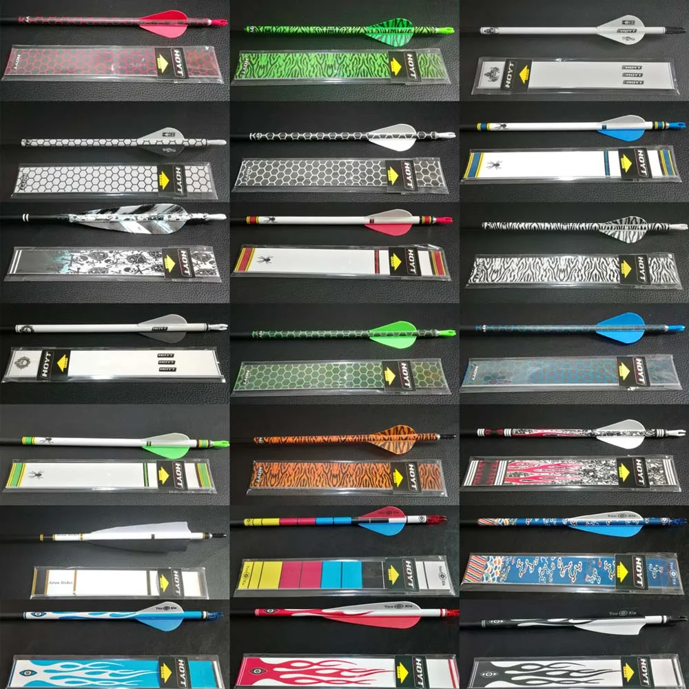 12Pcs-DIY-Arrow-Shafts-Skin-Stickers-Wrap-Fit-OD-7mm-8mm-Carbon-Fiberglass-Aluminum-Shaft-for