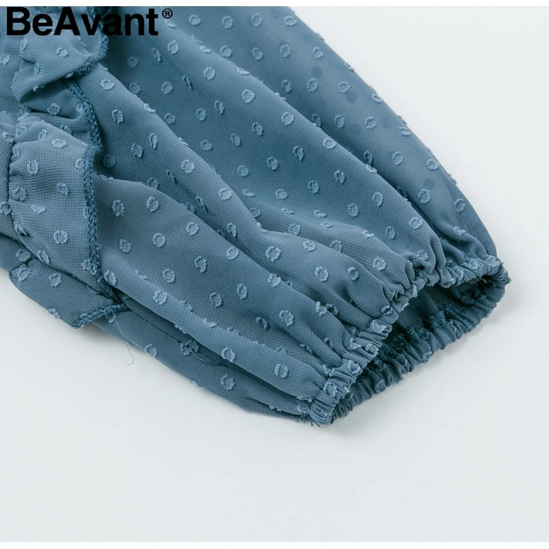 BeAvant/осеннее платье в горошек с рюшами, женское Элегантное зимнее офисное платье с длинными рукавами и шнуровкой, вечерние мини-платья в стиле ретро