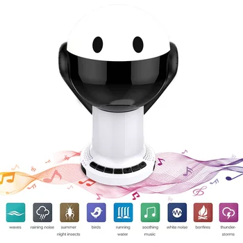 

White Noise Sound Machine High Fidelity Soothing Sounds Breathing Light for Home Travel All-shipping