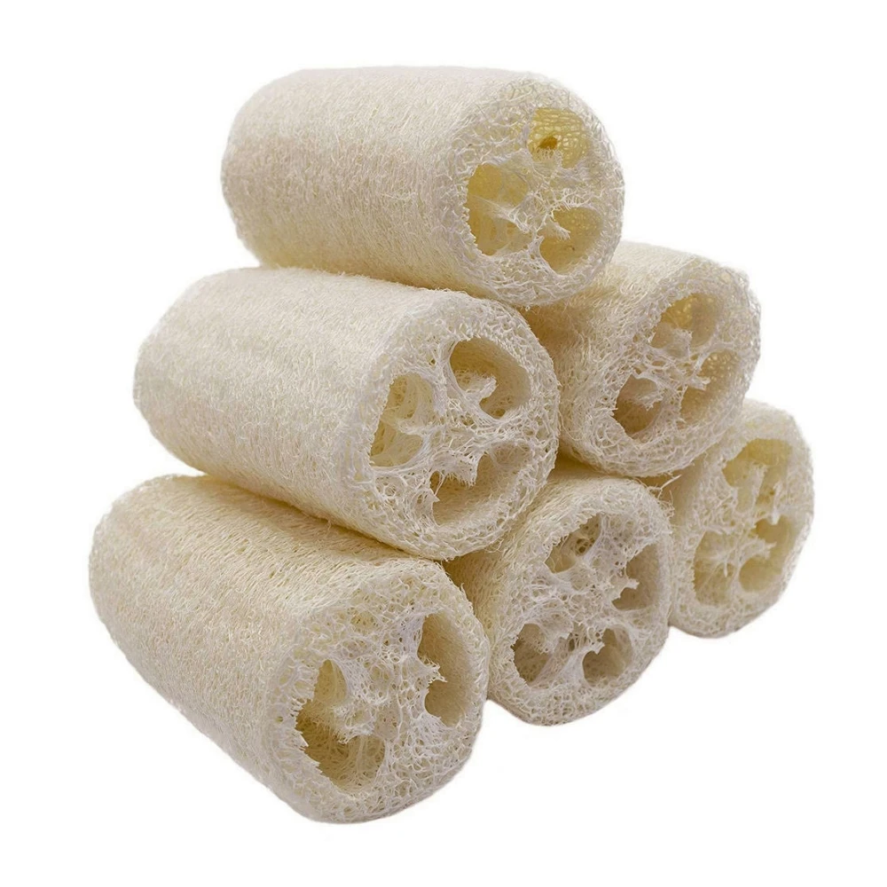 

5PCS/10PCS Shower Sponge Scrubber Natural Loofah Luffa Scrubber Kitchen Clean Dish Rag