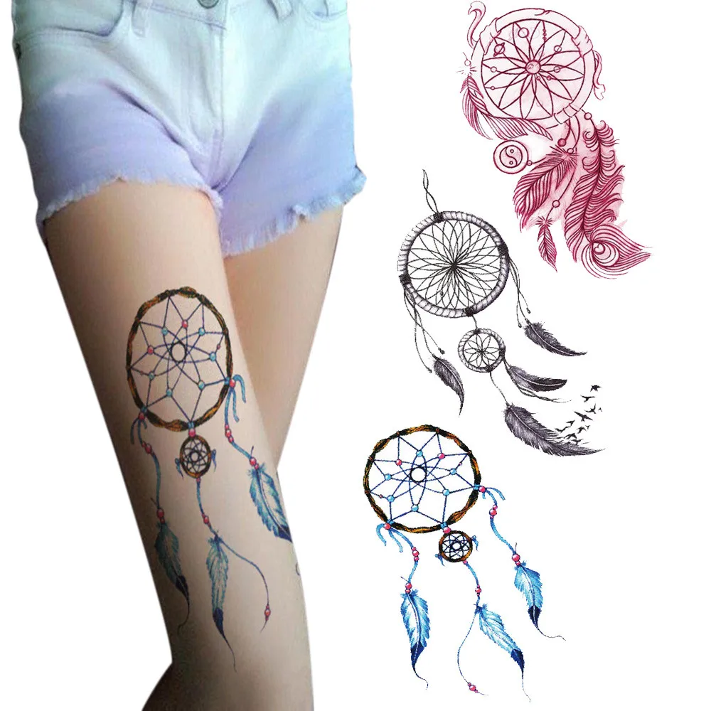 Dream catcher Temporary Tattoos Body Art Fake Tattoo Stickers Waterproof | Красота и здоровье