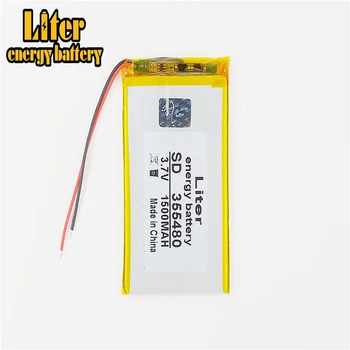 355480 3.7V 1500mah 355580 Lithium polymer Battery with Protection Board For MP4 GPS Tablet PCs