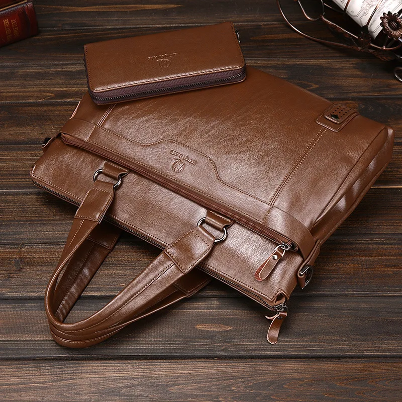 

Kuqidaishu MEN'S Handbag Briefcase Fashion Shoulder Computer Bag