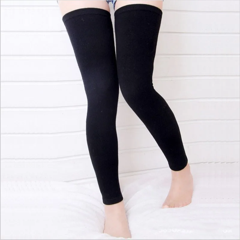 1PCS Sports Adult Antiskid Long Knee Support Brace Pad Protector Sports Basketball Leg Sleeve Knee Pad Calf Support Sport