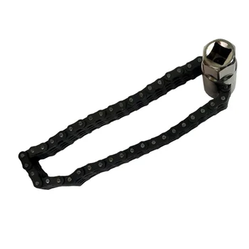 

44 Sections Oil Filter Spanner L Shape Double Chain Disassemble Auto Car Oil Filter Wrench Removal Tool