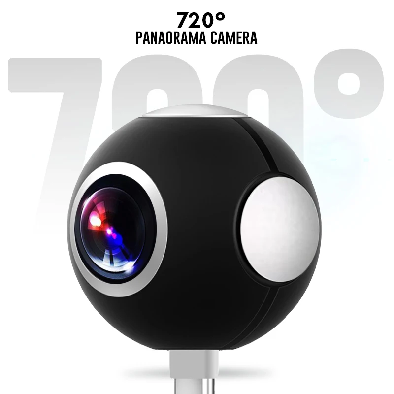 Мини HD панорамная камера 360 широкоугольный двухугольный объектив рыбий глаз