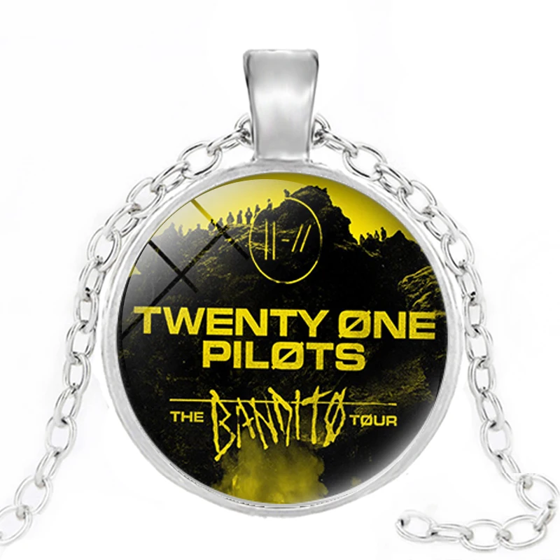 Новый рок-группа Twenty One Pilots Модное Длинное Ожерелье Серебряная цепочка Ретро