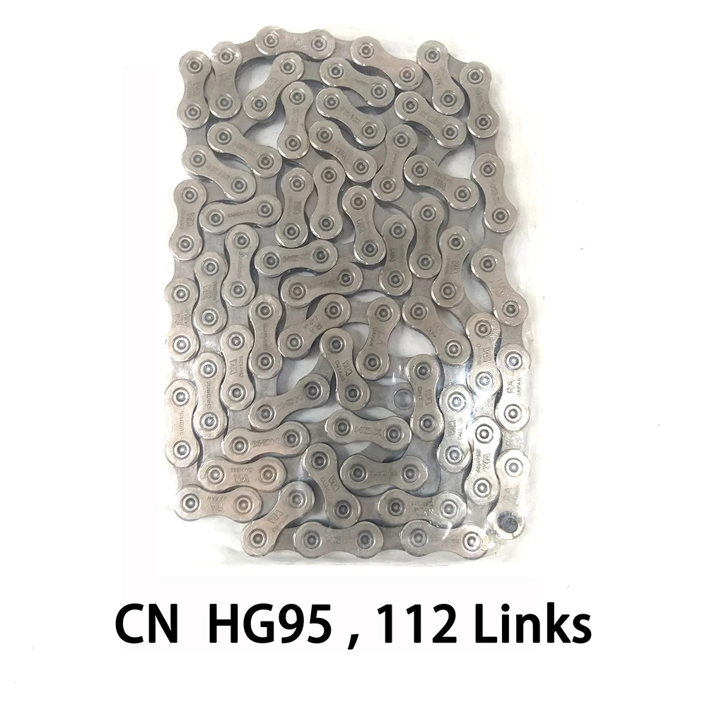 DEORE XT CN HG95 10 скоростной велосипед 112L 116L цепь 10 S HG-95 mtb горный велосипед цепи костюм для Deore M590 M610 группа - Цвет: HG95 112L