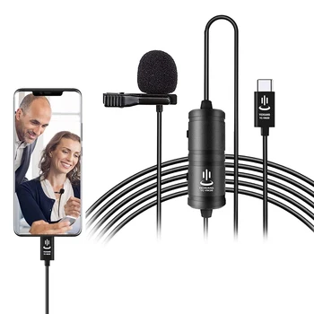 

Pro 6M Type-C Lavalier Lapel Microphone for Android Smartphones Samsung S9 S8 Huawei P20 Pro Xiaomi Interview Video Recording