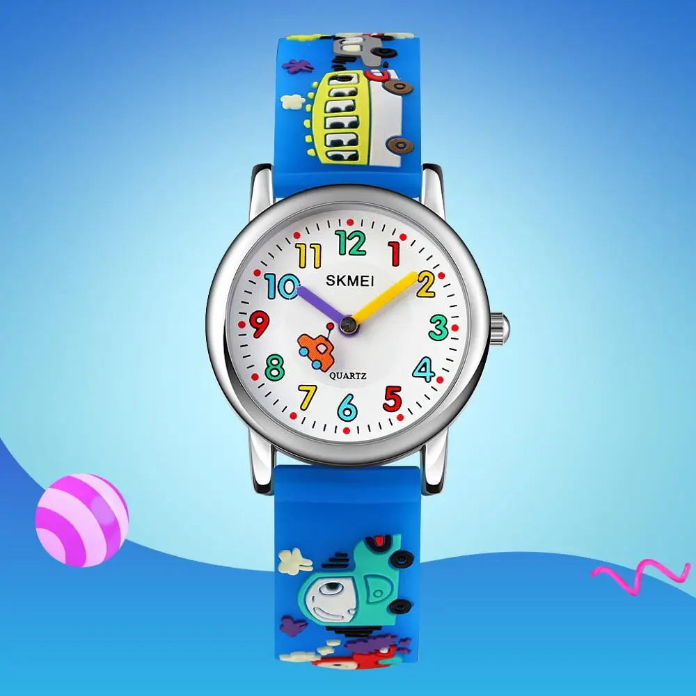 Kids Watches Luxury Bracelet Girls Clock Carton Quartz Chirldren SKMEI Boys Fashion And