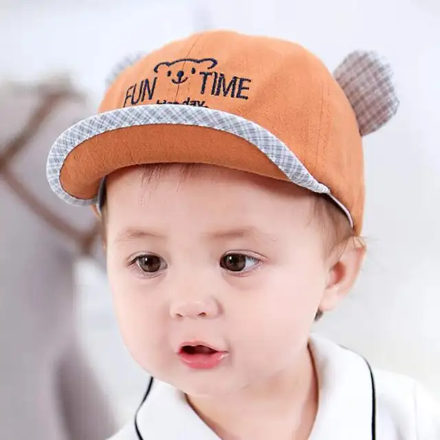 Cute Baby Boy Cap Embroidery Number Baby Baseball Cap Summer Autumn