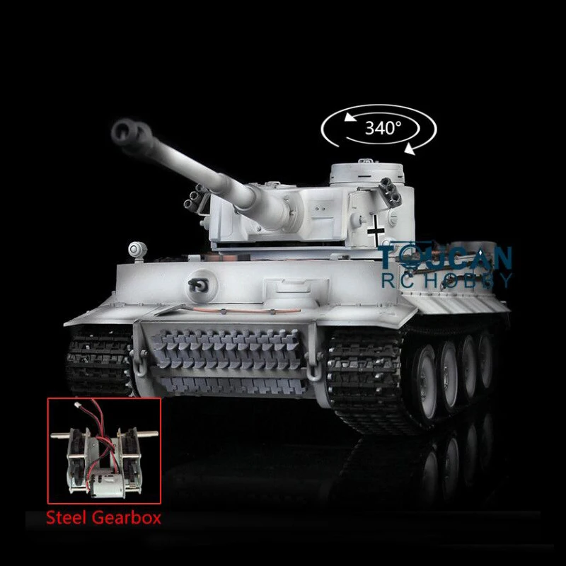 Henglong 1/16 снег TK 6 0 S пластик Немецкий Тигр I RTR RC Танк 3818 сталь коробка передач