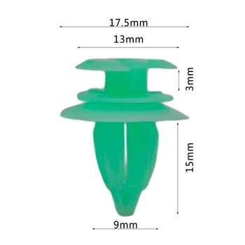

50pcs 14709 8mm Green Universal Plastic Material Auto Vehicle Car Bumper Clips Door Bumper Retainer Fastener Buckle For BMW E39