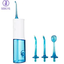 SOOCAS W3 ирригатор для полости рта набор с 4 наконечниками портативный водный зубной Флоссер струя воды Чистый зубной протез очиститель зубной щетки