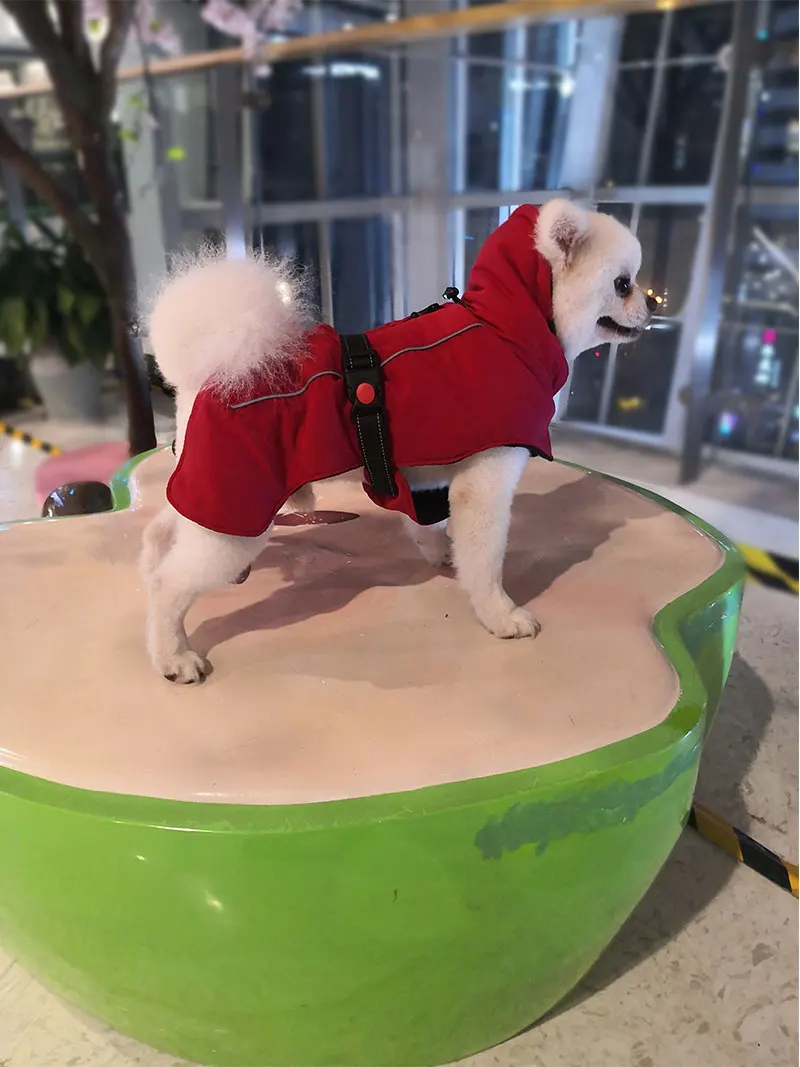 Зимние комбинезоны для собак, теплые Светоотражающие пальто для собак, лыжная куртка, водонепроницаемая одежда для собак, функциональный дизайн для средних и больших собак