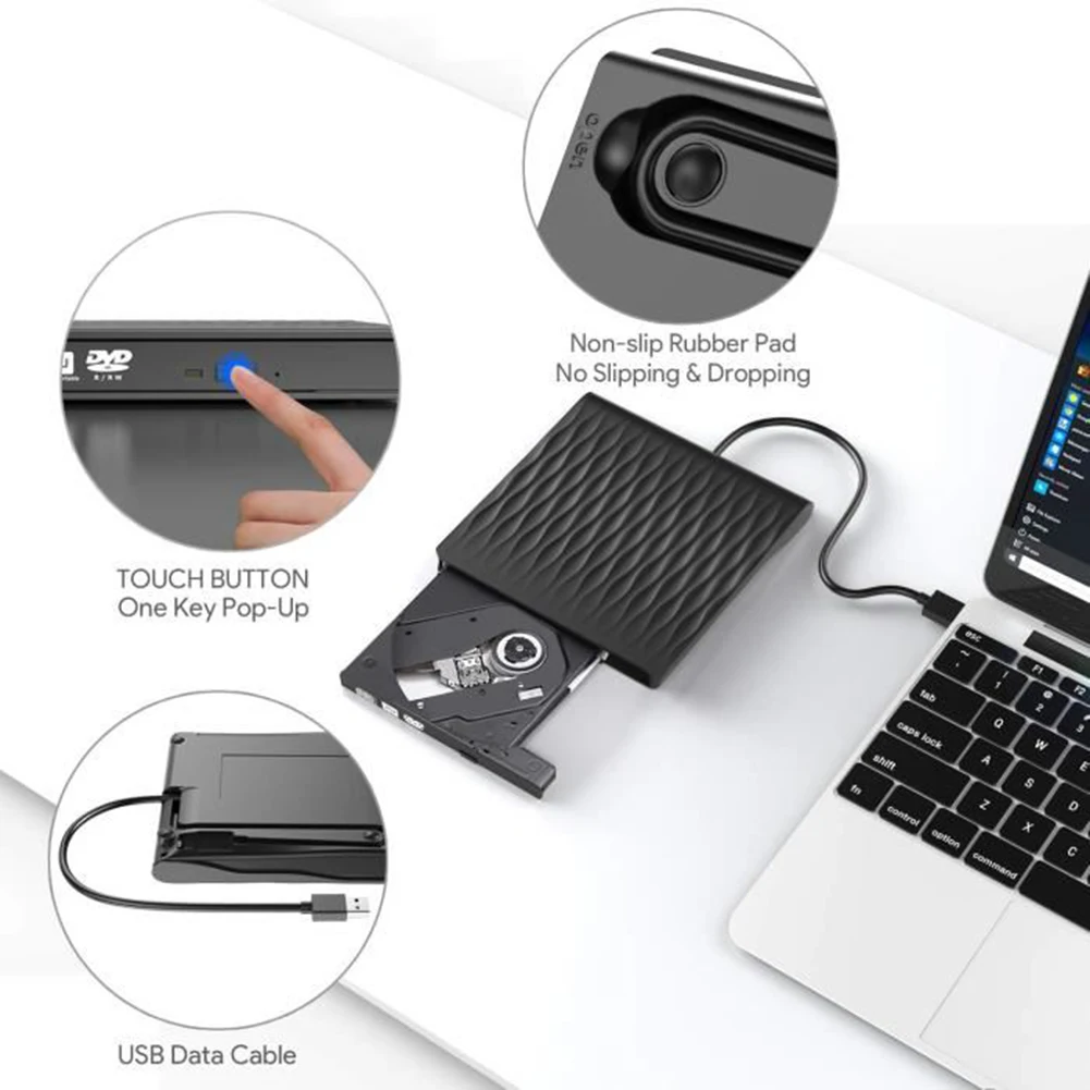 USB3.0 нейтральный Blu-Ray DVD рекордер-плеер Внешний Blu-Ray dvd-плеер для портативных мобильных ПК и компьютеров