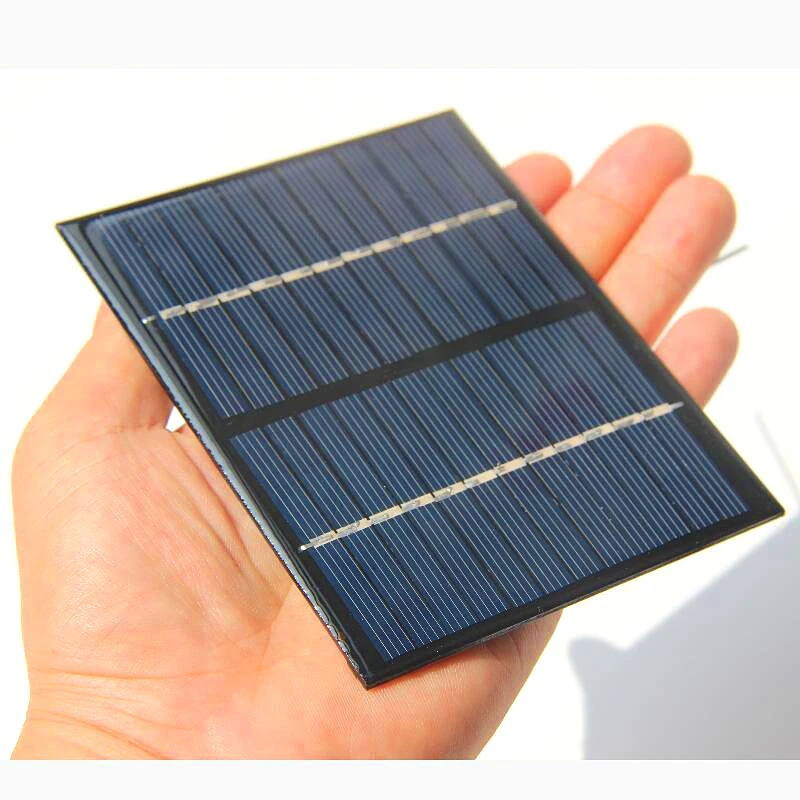 Módulo de Célula Solar com Fio de Cabo Carregador de Bateria Barato Solar Policristalino Painel Faça Você Mesmo Estudo 115*90*3mm 4pcs 1.5w 12v