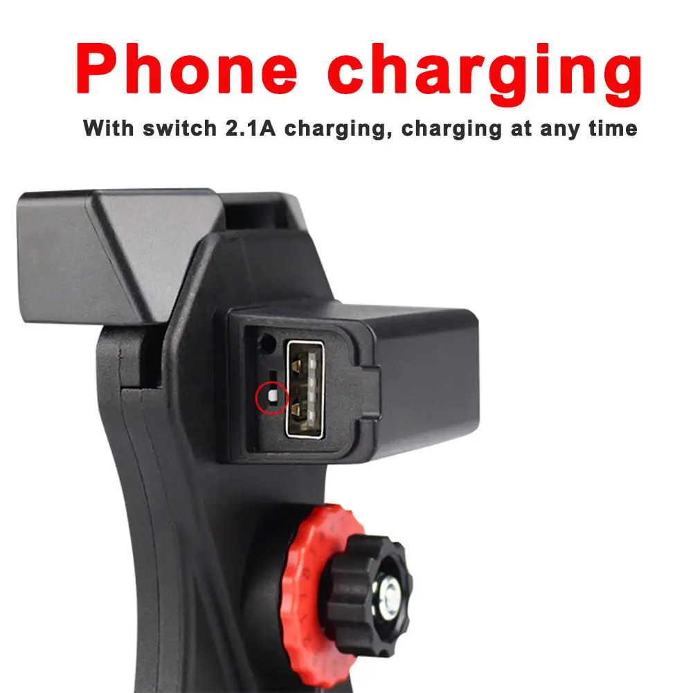 Телескопический мотоциклетный автомобильный держатель телефона Подставка usb зарядка матовая поверхность 360 анти-капля велосипедный держатель для телефона