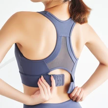 Sujetador de Yoga a prueba de golpes para mujer, nuevo Sujetador deportivo para correr, entrenamiento, gimnasio, Top de recolección, ropa interior de soporte de alto impacto, Tops cortos
