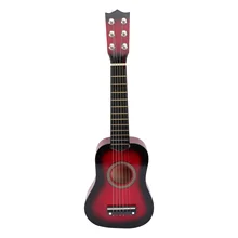 

Inch Acoustic Guitar Small Size Portable Wooden Guitar for Children Kids (Red)