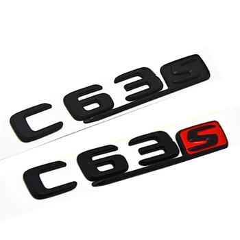 

C63S Emblem Badge Sticker for AMG Mercedes Benz Barbus Maych W205 W204 W203 W202 W206 W207 C63S Car Trunk Refitting Sticker ABS