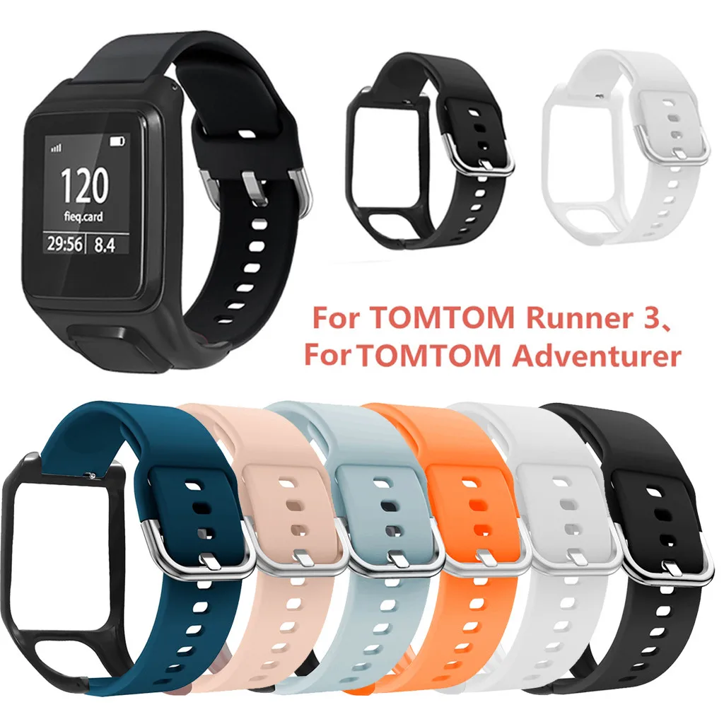 Сменный ремешок на запястье часы ремешок для TOMTOM Runner 3 и TOMTOM Adventurer Смарт часы долговечные аксессуары Correa de reloj# Y