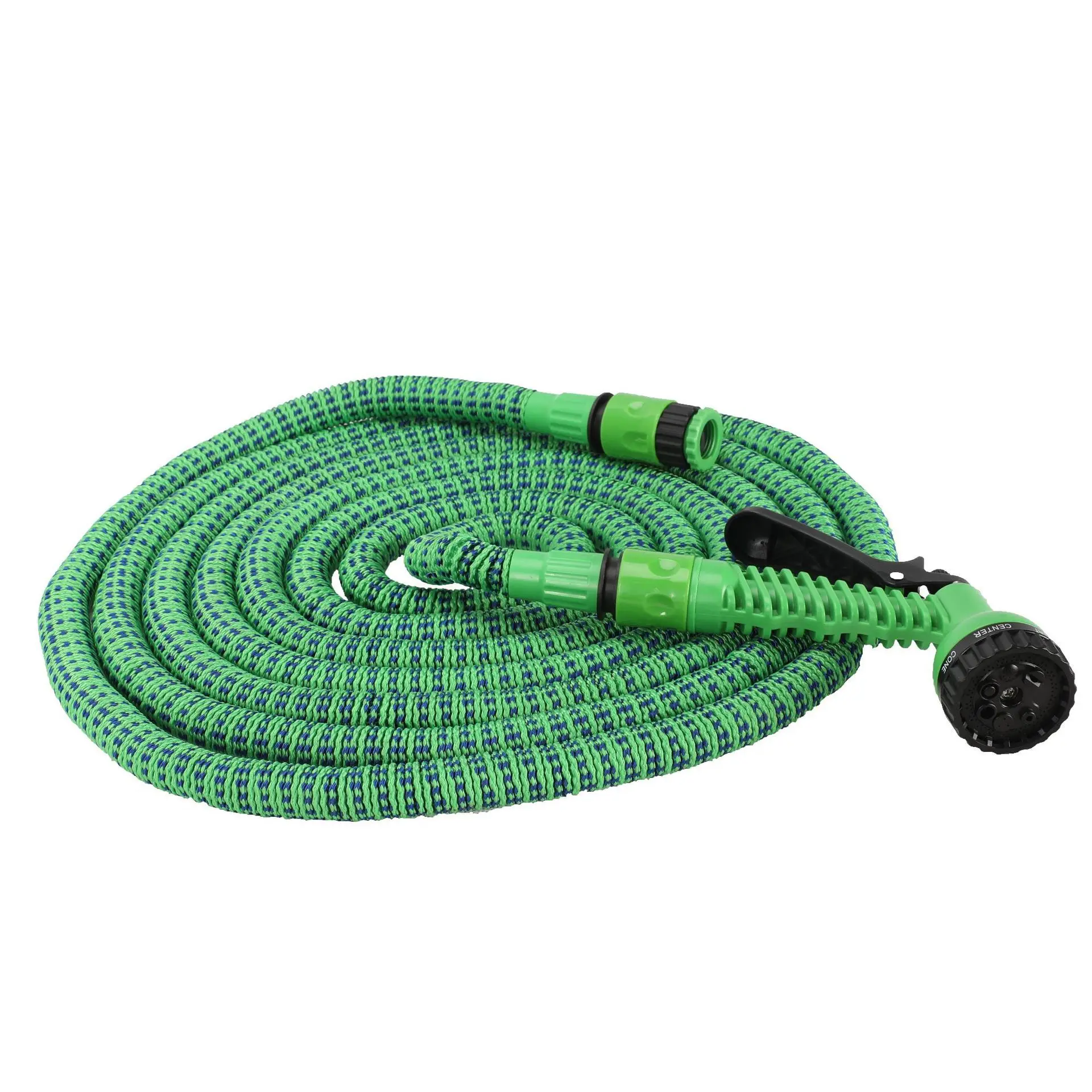 Manufacturers Wholesale Supply Decorative Pattern Article Serpentine Garden Hose with Sprayer Spray Gun Extendable Vehicle Clean