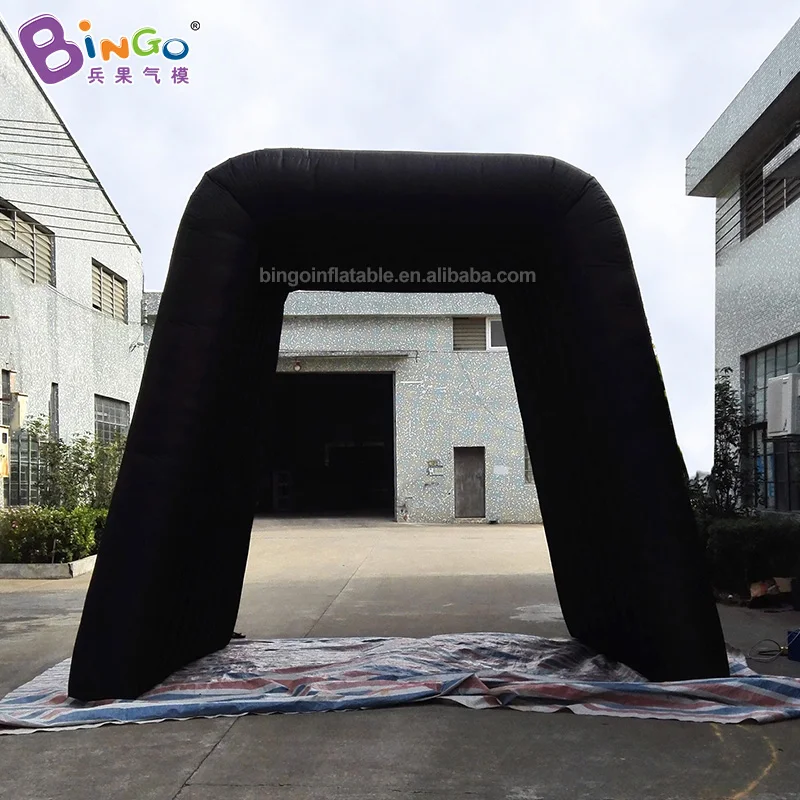 Customized 3X3.5X3.5 Meters Inflatable Black Tunnel Tent Hot Sale Inflatable Diy Tent for Events Toy 5