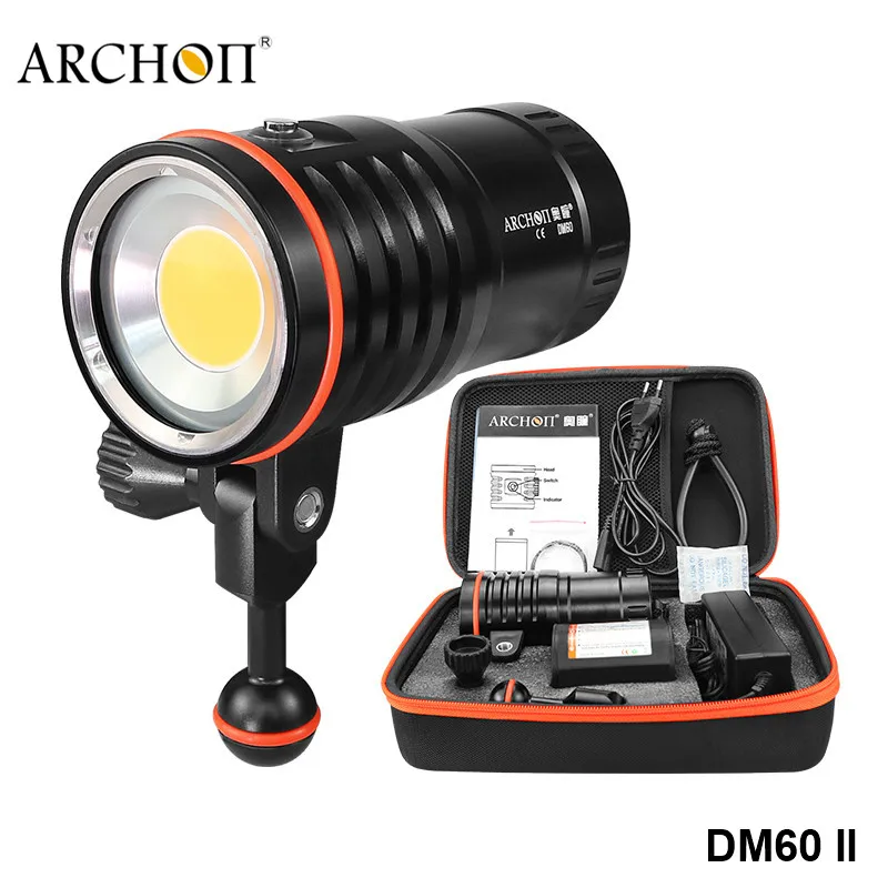 Archon DM60 Cree Cob Hoge Cri Duiken Video Fotografie Zaklamp High Power Oplaadbare 12000lm Onderwater Duik Zoeklicht Archon DM60 Cree Cob Hoge Cri Duiken Video Fotografie Zaklamp High Power Oplaadbare 12000lm Onderwater Duik Zoeklicht