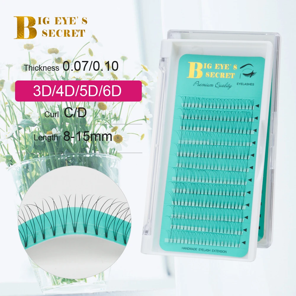 

Big eye's secret Lashes Premade Volume Lash Fans Volume Lashes Individual Lashes Knot with Cluster Eyelashes Extension